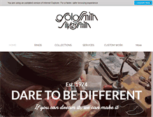 Tablet Screenshot of goldsmithsilversmith.com
